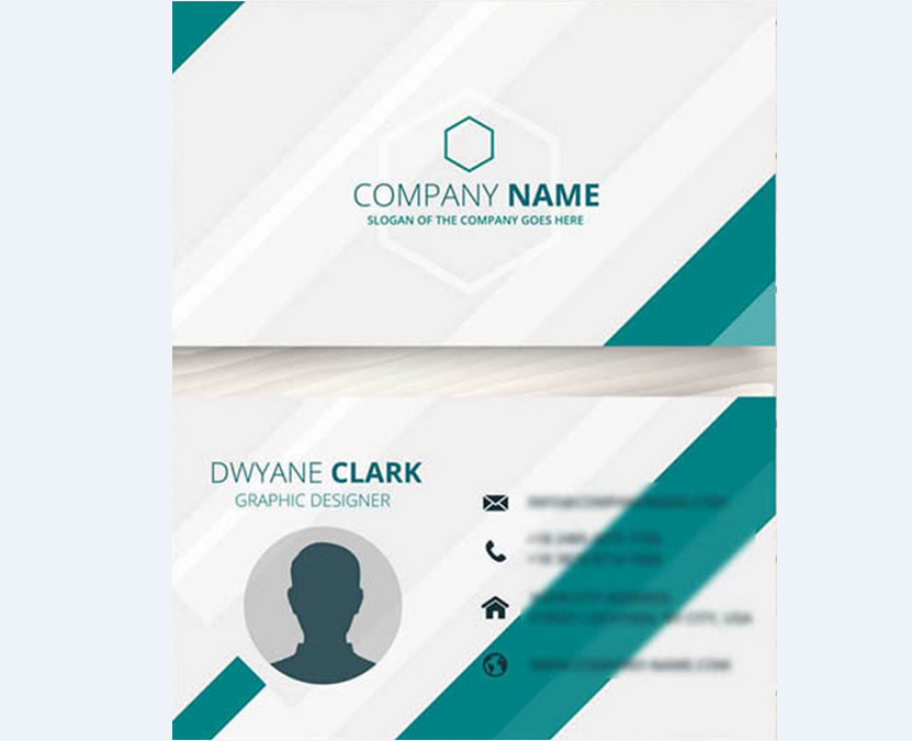 綠色小清新名片設計