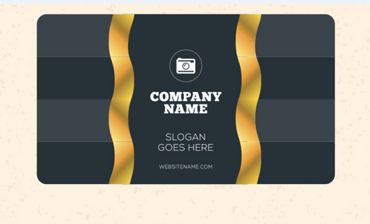 金邊大氣名片設計