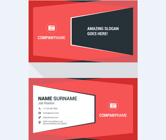西瓜紅名片設計